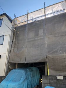 埼玉県　さいたま市　屋根塗装　外壁塗装　バイオ高圧洗浄　高圧洗浄　洗浄　養生シート