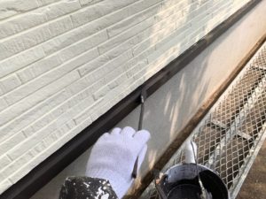 蓮田市外壁塗装Ｔ邸　水切り塗装