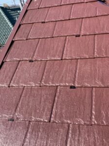 春日部市　屋根塗装　タスペーサー設置
