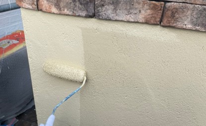 上尾市　塀塗装