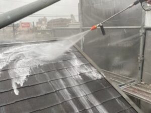 川口市　屋根　バイオ高圧洗浄