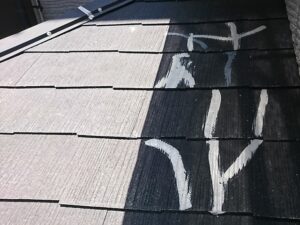 春日部市　屋根のひび割れ補修