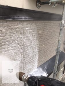 桶川市　バイオ高圧洗浄　外壁