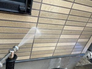 蓮田市　バイオ高圧洗浄　外壁