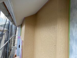 北葛飾郡杉戸町　モルタル外壁　塗装完了
