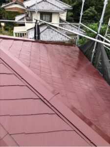 上尾市　屋根塗装完了
