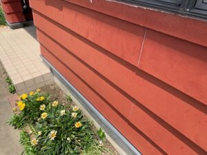 白岡市　外壁　塗膜の劣化