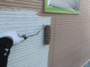 北葛飾郡杉戸町　外壁の中塗り