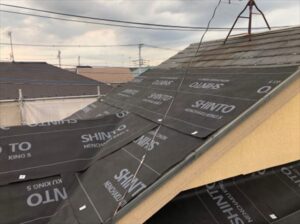 さいたま市西区　屋根カバー工事　防水シート設置