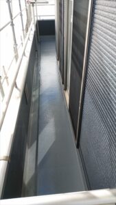 鴻巣市　ベランダ床面の塗装完了