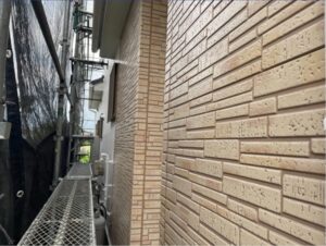 上尾市　外壁　クリア塗装　完了