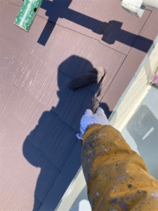 伊奈町で屋根上塗り塗装