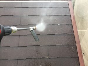 川越市にて屋根のバイオ高圧洗浄