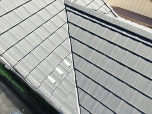 さいたま市岩槻区にて屋根の診断で塗膜の退色が見られました