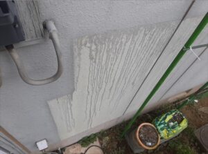 蓮田市にて現場調査で外壁の未塗装