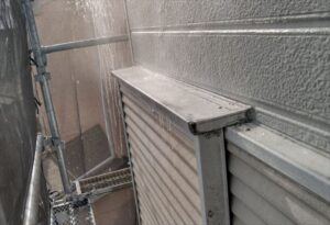 北本市にて外壁のバイオ高圧洗浄