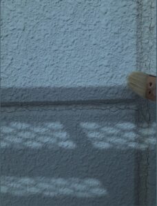 蓮田市にて外壁のプライマー塗布
