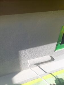 さいたま市見沼区にて基礎部の塗装2回目