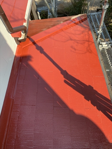 蓮田市にて下屋根の塗装完了