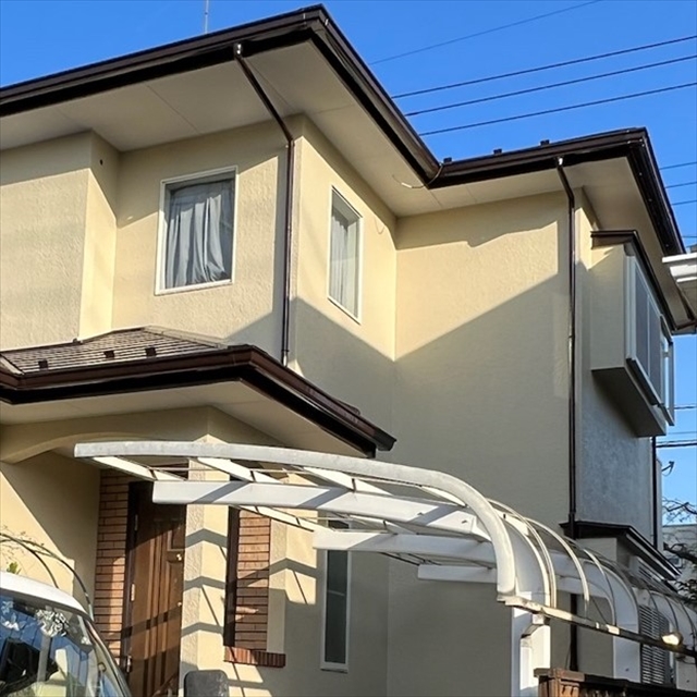 蓮田市にて屋根外壁塗装完了後の写真