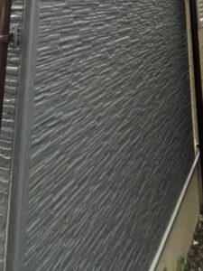 蓮田市にて外壁塗装スレートグレー完了