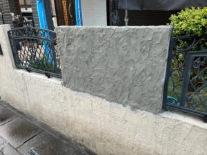 上尾市にて外塀造成完了