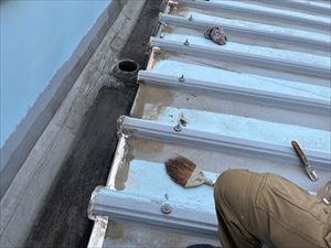 群馬県にて折板屋根の現調