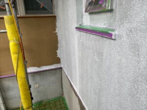 白岡市にて外壁下塗り完了