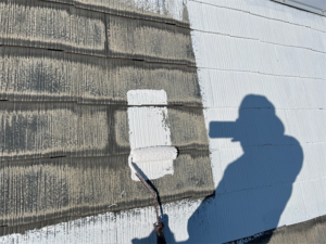 久喜市にて屋根の下塗り塗装