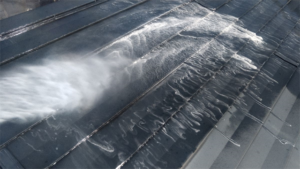 大宮区にて屋根のバイオ高圧洗浄