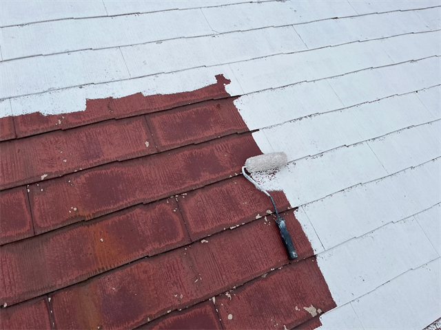さいたま市にて屋根の下塗り塗装