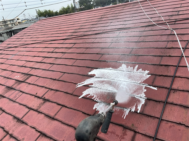 さいたま市にて屋根のバイオ洗浄