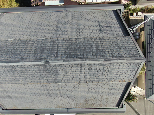 熊谷市にて屋根のドローン調査