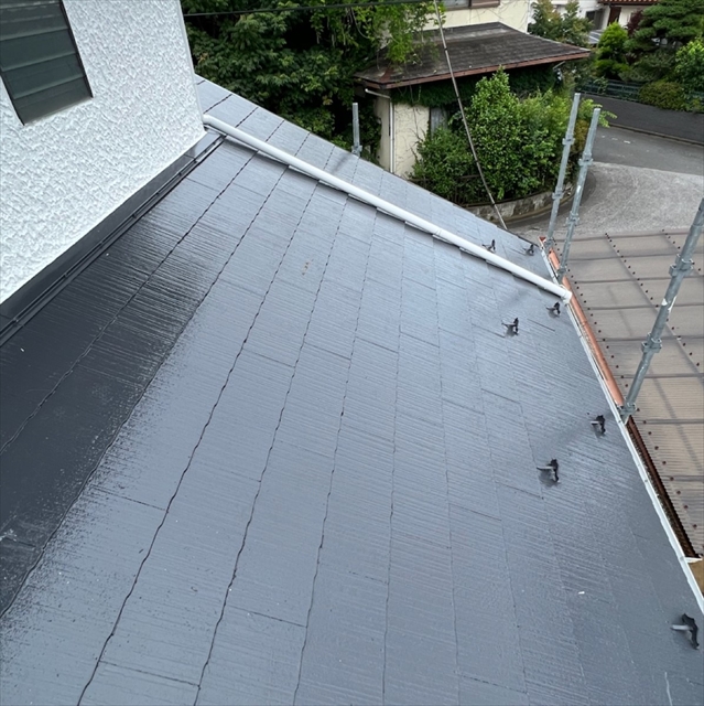 蓮田市にて屋根塗装施工後の写真
