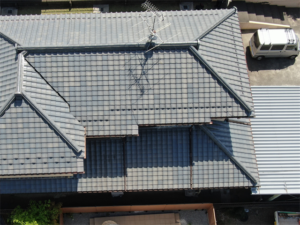 加須市にて屋根ドローン調査