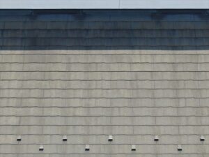 さいたま市見沼区にて屋根診断、屋根スレート材の塗膜劣化