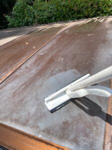 北本市にてカーポート屋根の清掃