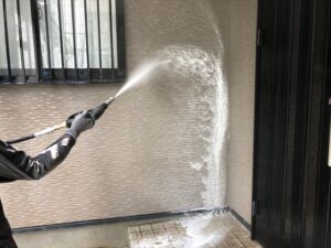 蓮田市にて外壁のバイオ洗浄