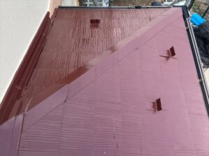 蓮田市にて下屋根塗装完了