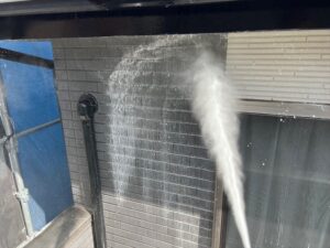 北足立郡伊奈町にて外壁のバイオ高圧洗浄