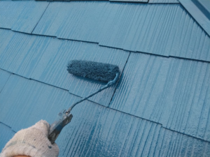 さいたま市にて屋根の上塗り塗装