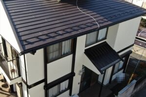 宮代町にて屋根カバー工事と外壁塗装工事完工後の写真