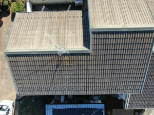 白岡市にて屋根のドローン調査