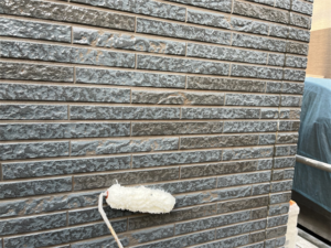 北本市にて外壁のクリア塗装