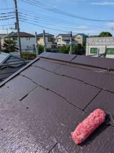 上尾市にて屋根トップコート