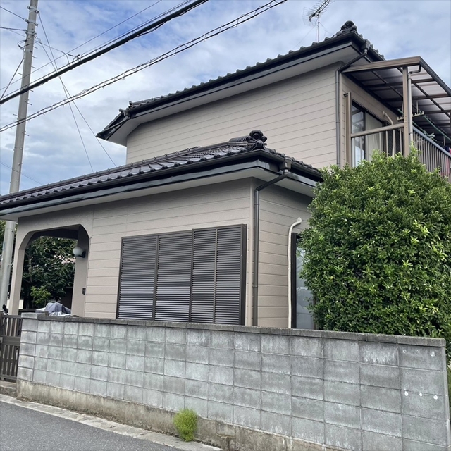 杉戸町のお客様　外壁塗装・トタン倉庫塗装　I様より